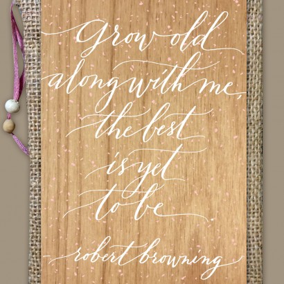 Hallmark Signature Designer Collaboration - 100 Layer Cake Grow Old Along With Me Card