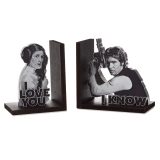 Han Solo™ and Princess Leia™ Bookend Set of Two
