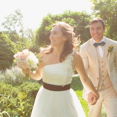 couple on their wedding day