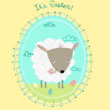 Woolly Wolly Sweet Easter Card