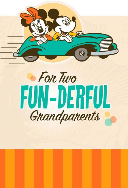 Mickey and Minnie We Love You Grandparents Day Card