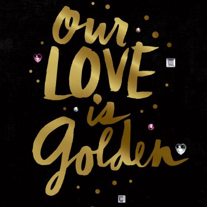 Jill Scott Our Love is Golden Valentine's Day Card