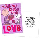Peanuts Happiness and Love Valentine's Day Card