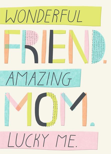 Wonderful Friend Mother's Day Card