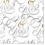 Mr. and Mrs. Wedding Wrapping Paper