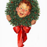 Norman Rockwell Christmas Wreath