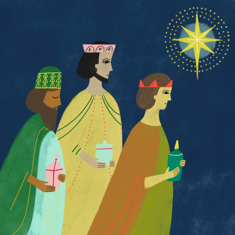 Who were the three kings in the Christmas story?