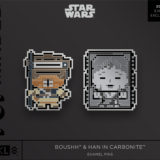 Star Wars Boushh & Han in Carbonite Enamel Pins