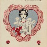 1933 Valentine's Day Card says Valentine Greetings