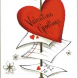 1956 Valentine's Day Card says valentine greetings