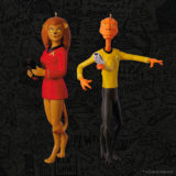 Star Trek The Animated Series Lieutenant Arex and Lieutenant M’Ress Keepsake Ornament two-pack