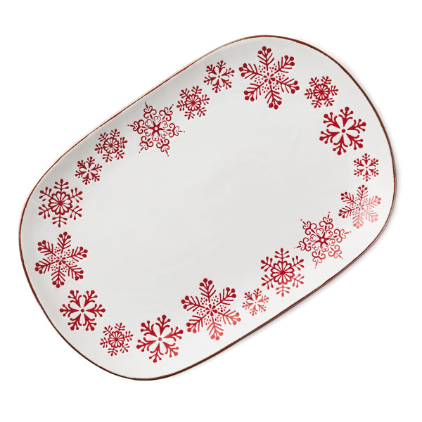 Large Snowflake Platter