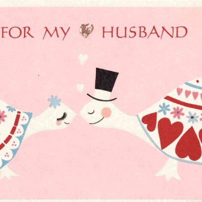 1963 Valentine's Day Card says for my husband