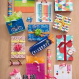 Hallmark Gift Wrap - Bright and Modern Collection Bags, Gift Wrap, and Tags
