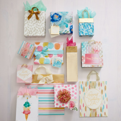 Hallmark Gift Wrap - Simply Pretty Collection Bags, Tags, and Gift Wrap
