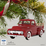 All-American Truck 1954 Mercury m-100 Metal Keepsake Ornament