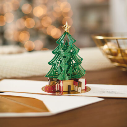 Hallmark Tree With Presents 3D Pop Up Christmas Card