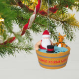 Warmest Holiday Wishes Hot Tub Keepsake Ornament