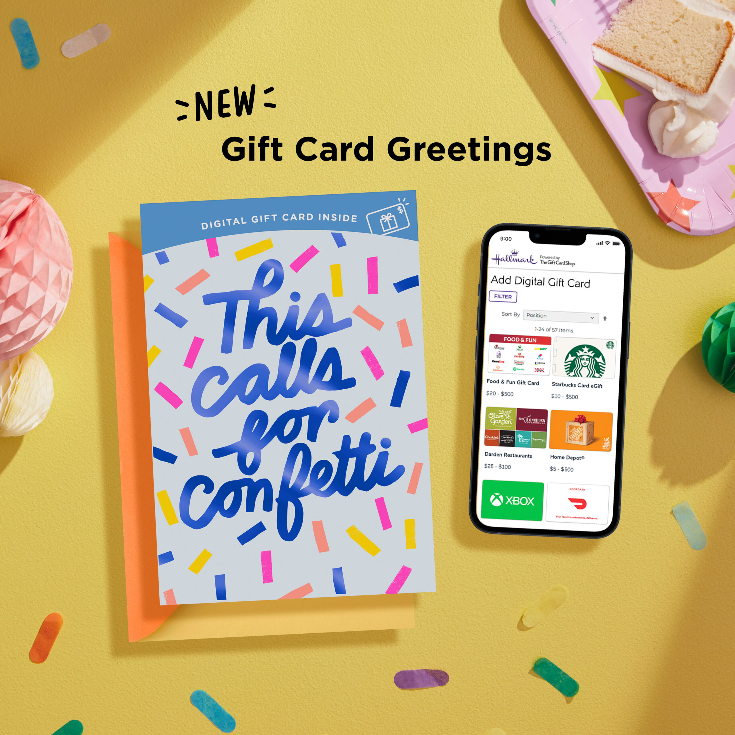 Gift card greetings